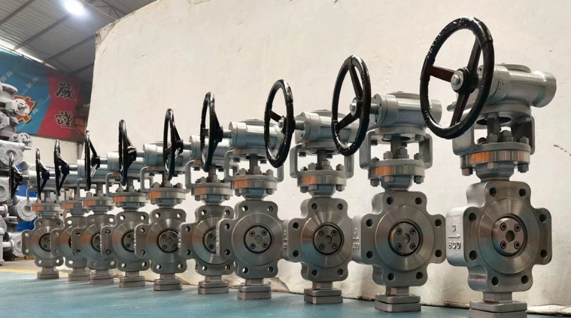 API 609 Worm Gear Wcb /Stainless Steel Wafer Type Triple Offset Butterfly Valve